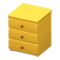 Simple Small Dresser (Yellow - None) NH Icon.png