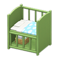Baby Bed (Green - Blue) NH Icon.png