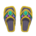 Beaded sandals's Yellow variant