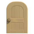 Beige Wooden Door (Round) NH Icon.png