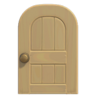 Beige Wooden Door (Round) NH Icon.png