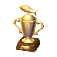Gold fish trophy