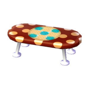 Polka-Dot Low Table (Cola Brown - Melon Float) NL Model.png