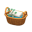 rattan towel basket