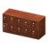 Wooden locker's Dark brown variant