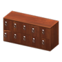 Wooden Locker (Dark Brown) NH Icon.png