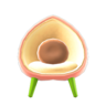 peach chair
