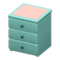 Simple Small Dresser (Blue - Pink) NH Icon.png