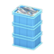 Stacked Fish Containers (Light Blue - None) NH Icon.png