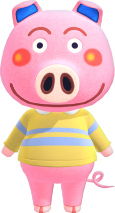 Artwork of Curly the Pig