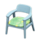Nordic Chair (Blue - Leaves) NH Icon.png