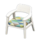 Nordic Chair (White - Triangles) NH Icon.png