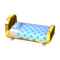Polka-Dot Bed (Gold Nugget - Soda Blue) NL Model.png