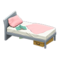 Sloppy Bed (Gray - Pink) NH Icon.png
