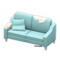 Sloppy Sofa (Light Blue - White) NH Icon.png