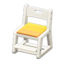 Writing Chair (White - Yellow)