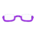Bottom-rimmed glasses's Purple variant