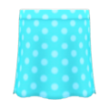 Long Polka Skirt (Light Blue) NH Icon.png