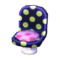 Polka-Dot Chair (Grape Violet - Peach Pink) NL Model.png