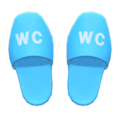 Restroom Slippers (Light Blue) NH Icon.png