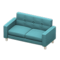 Simple Sofa (White - Light Blue) NH Icon.png