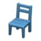 Wooden Chair (Blue) NH Icon.png