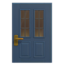 Blue Vertical-Panes Door (Rectangular) NH Icon.png