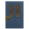 Blue Vertical-Panes Door (Rectangular) NH Icon.png