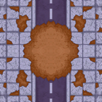 Texture of closed road