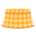 Gingham picnic skirt's Orange variant