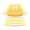 Tee with Silicone Bib (Baby Yellow) NH Icon.png