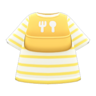 Tee with Silicone Bib (Baby Yellow) NH Icon.png