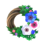 cool windflower wreath