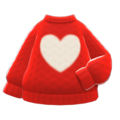 Heart Sweater (Red) NH Icon.png