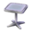 Metal-rim table's White variant