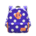 Polka-dot backpack's Blue variant