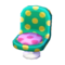 Polka-Dot Chair (Melon Float - Peach Pink) NL Model.png