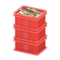 Stacked Fish Containers (Red - Scallop) NH Icon.png