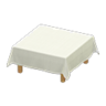 table with cloth