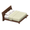 Artful Bed (Dark Wood - White) NH Icon.png