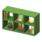 Open Wooden Shelves (Green - Forest Photo) NH Icon.png