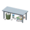 Sloppy Table (Gray - Gardening) NH Icon.png
