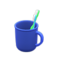 Toothbrush-and-Cup Set (Blue - Plain) NH Icon.png