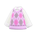 Argyle Vest (Pink) NH Storage Icon.png