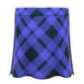Long Plaid Skirt (Blue) NH Icon.png