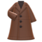 Long Pleather Coat (Brown) NH Icon.png