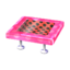 polka-dot table