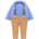 Suspender outfit's Blue variant