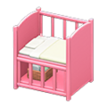 Baby Bed (Pink - Plain White) NH Icon.png