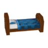 basic blue bed